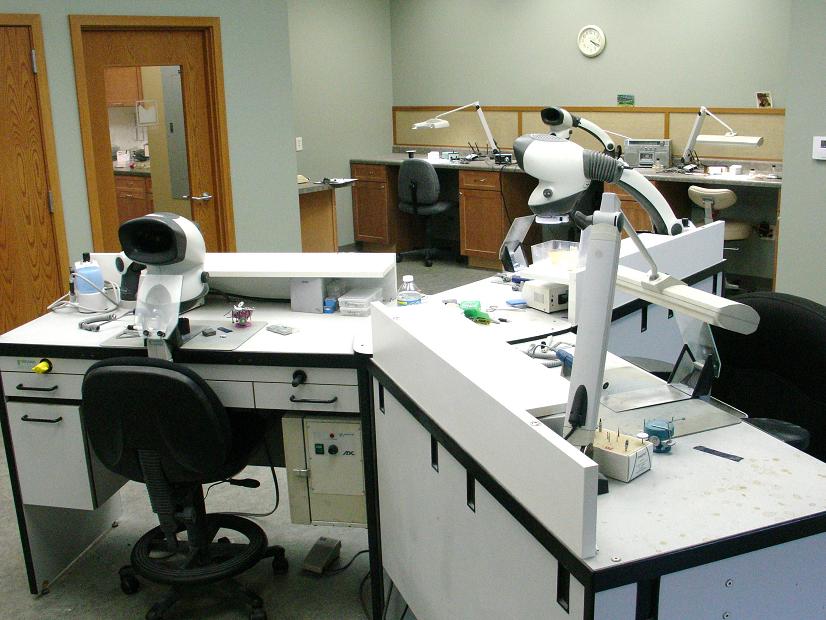 The main lab area